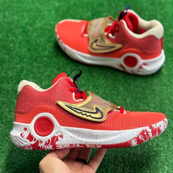 Nike KD Trey 5 X University Red Gold Mens Basketball Shoes DD9538-600 NEW Sz 11 - Picture 1 of 6